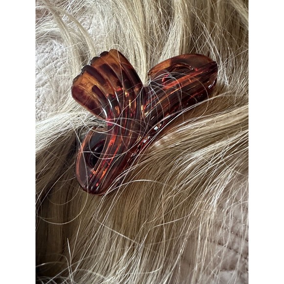 Ponytail Synthetic Hair Extension Clip In Long Dark Blonde/Light Brown - Picture 4 of 5
